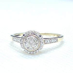 EUC 💎 FLOWER CLUSTER RING